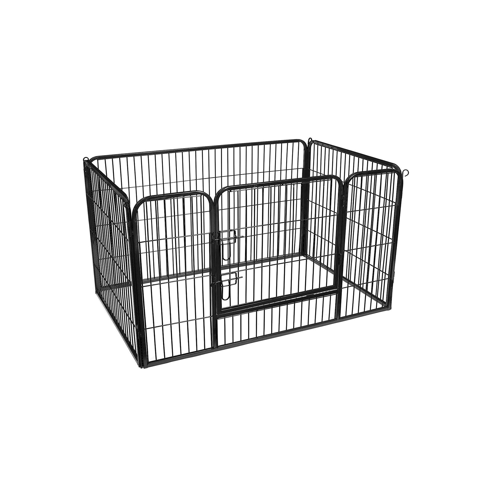 Puppyren - Animal Box for Dogs - Puppyhek - 122 x 80 x 70 cm - svart