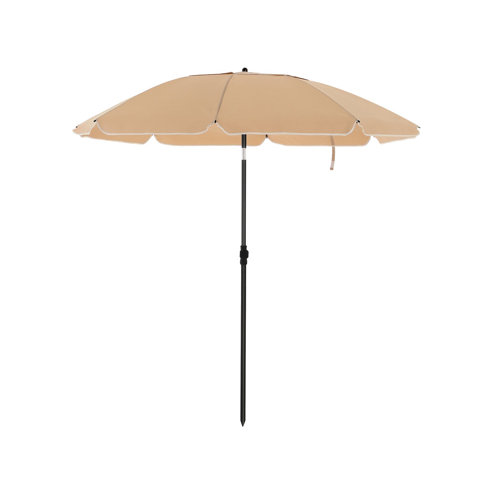 Parasol - Ø 200 cm - Octagonal - Tiltable with Crank - Taupe