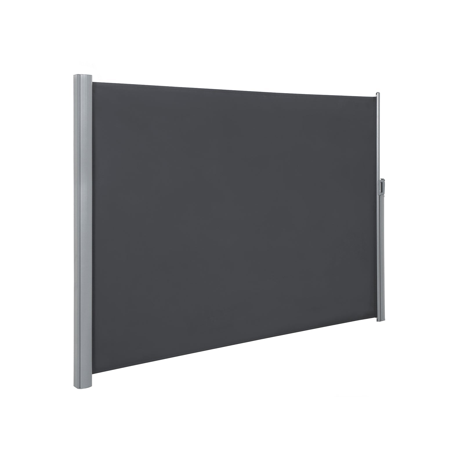 Sidans tak - utdragbar markis - Visa skydd - 200 x 400 cm - svart
