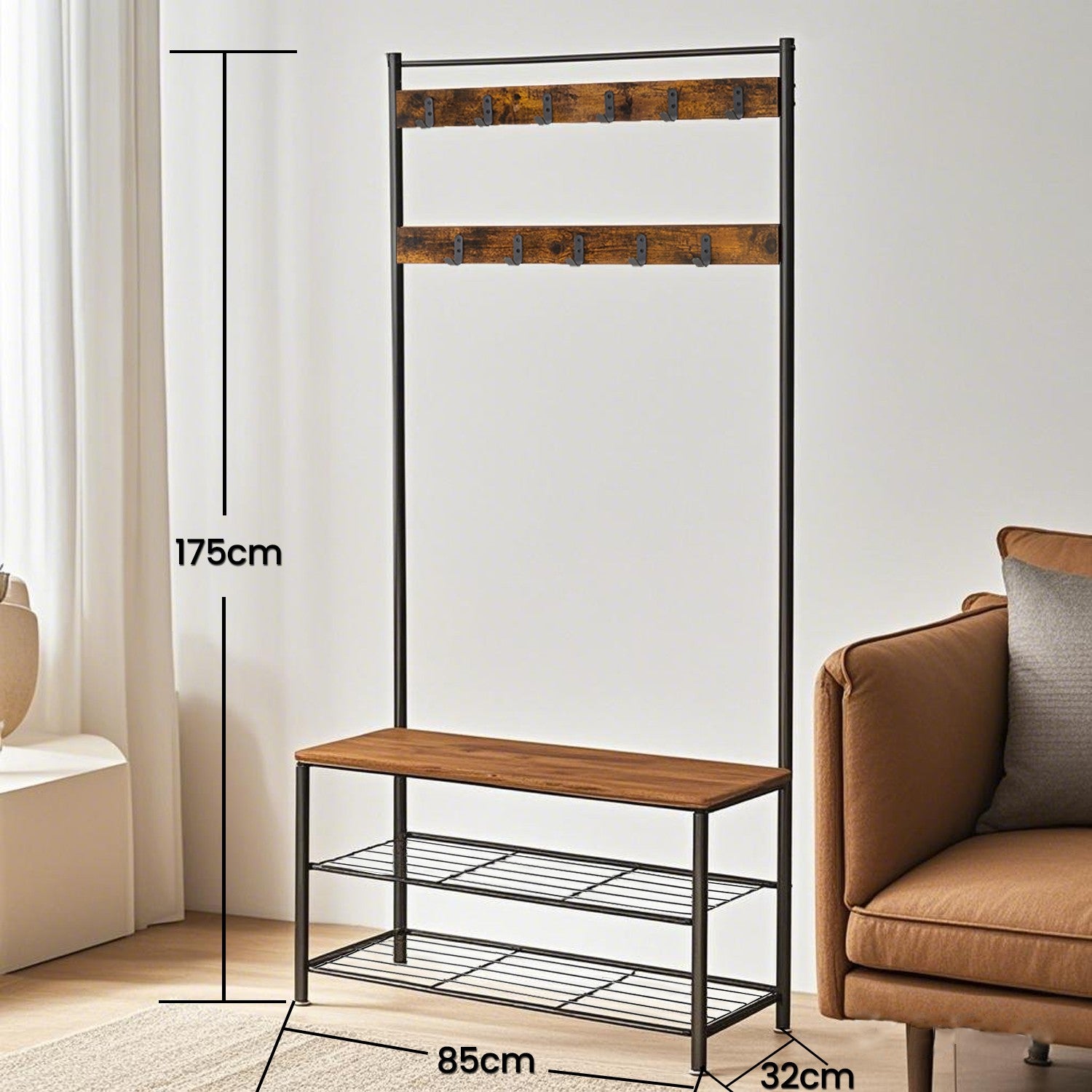 Coat Rack - fristående klädställ med förvaringsutrymme