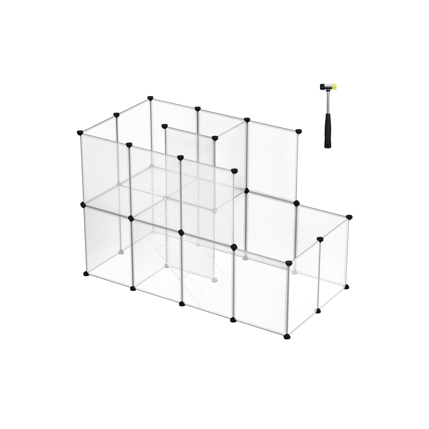 Animal Cage - Lands reträtt - för marsvin, kaniner, hamstrar - transparent