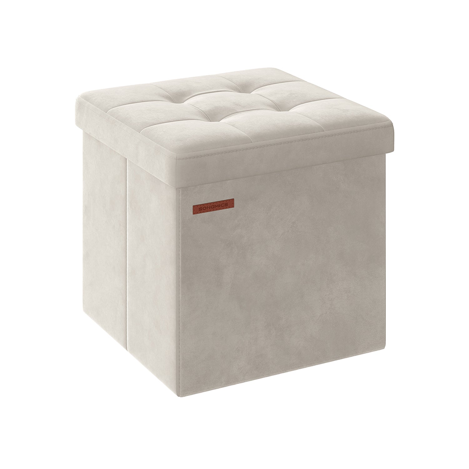 Soffa - med lagringsutrymme - sammet - 38 × 38 × 38 cm