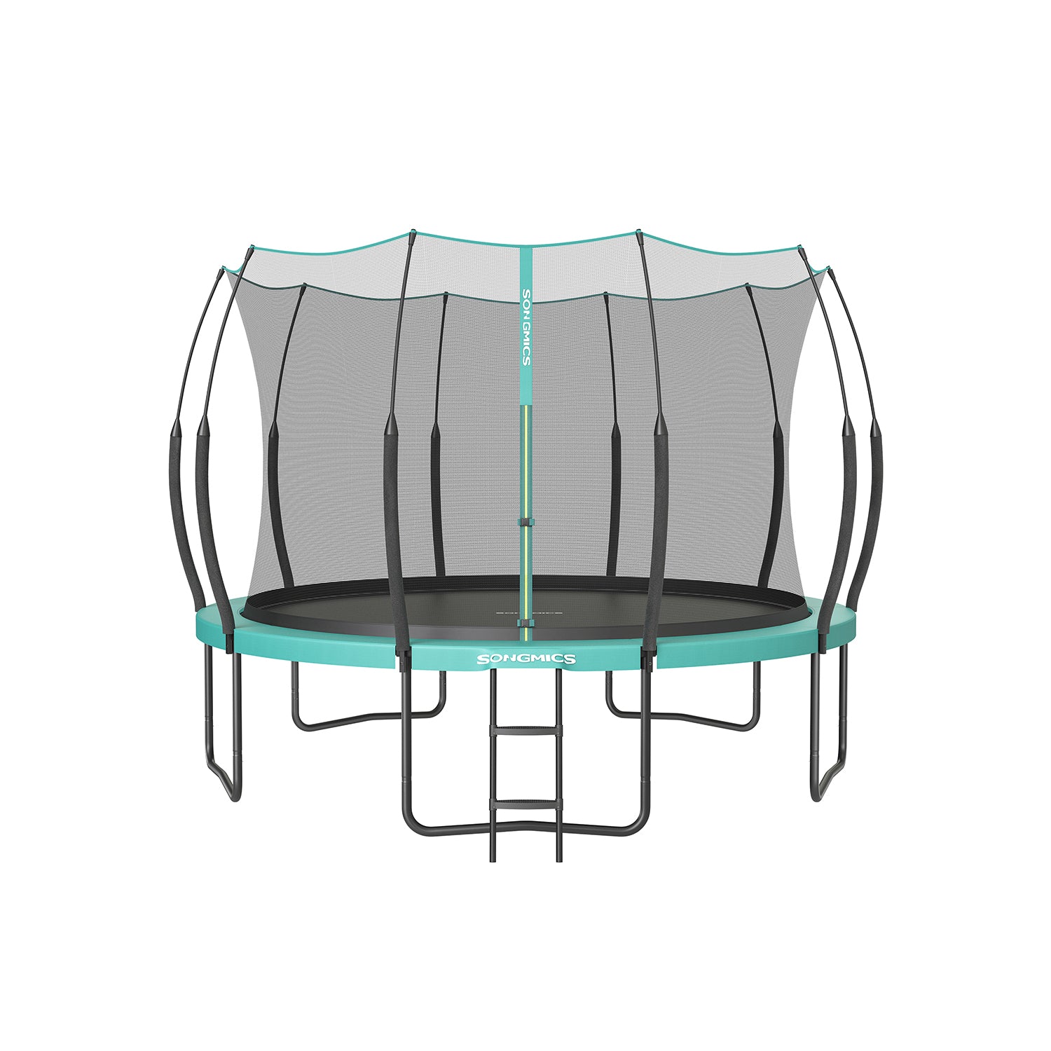 Trampolin - Ø 366 cm - med blixtlås - havsblå