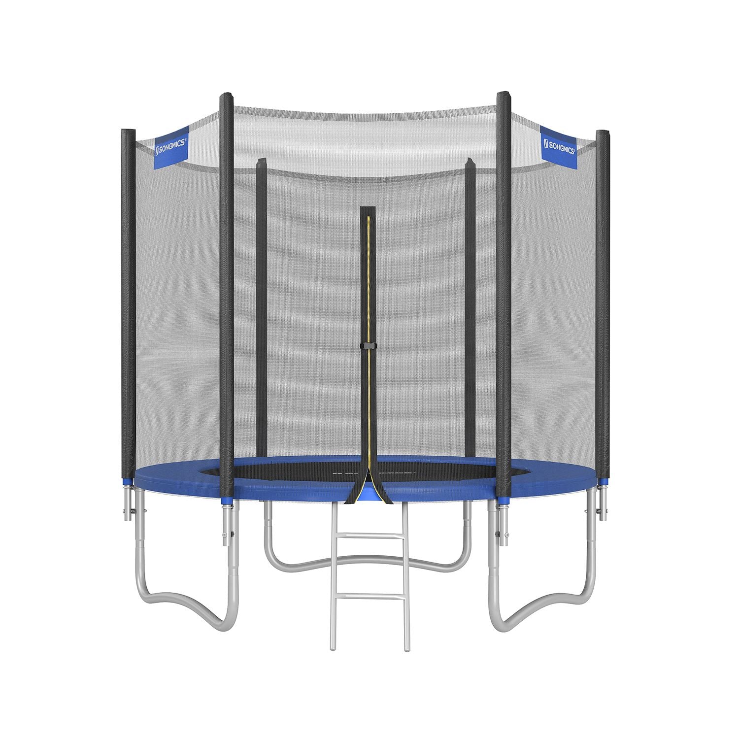 Trampolin - Ø 244 cm - svart/blå