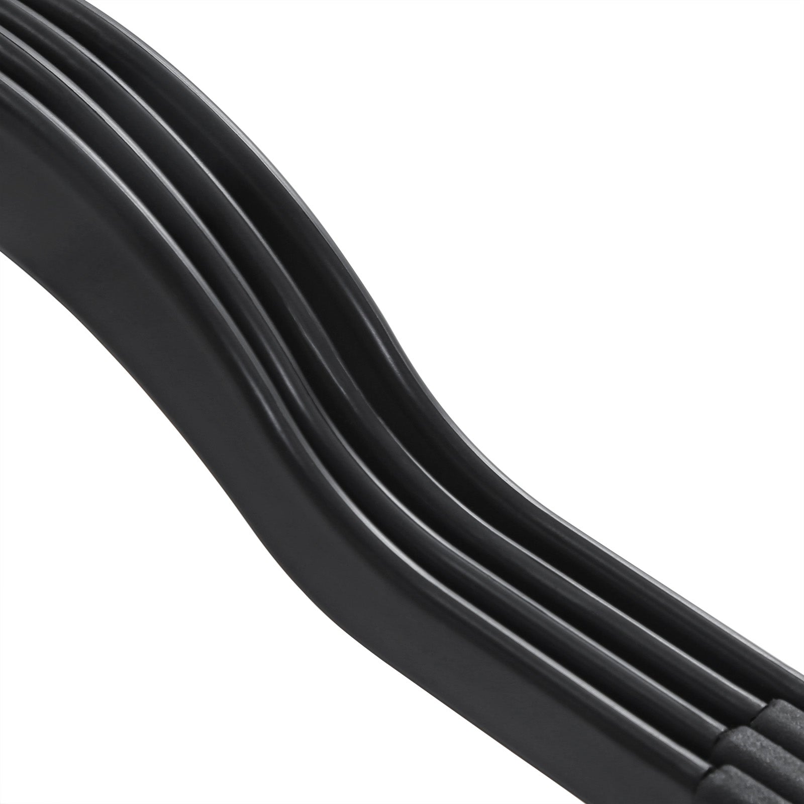 Klädhängare - plastkläderhängare - uppsättning av 30 - svart