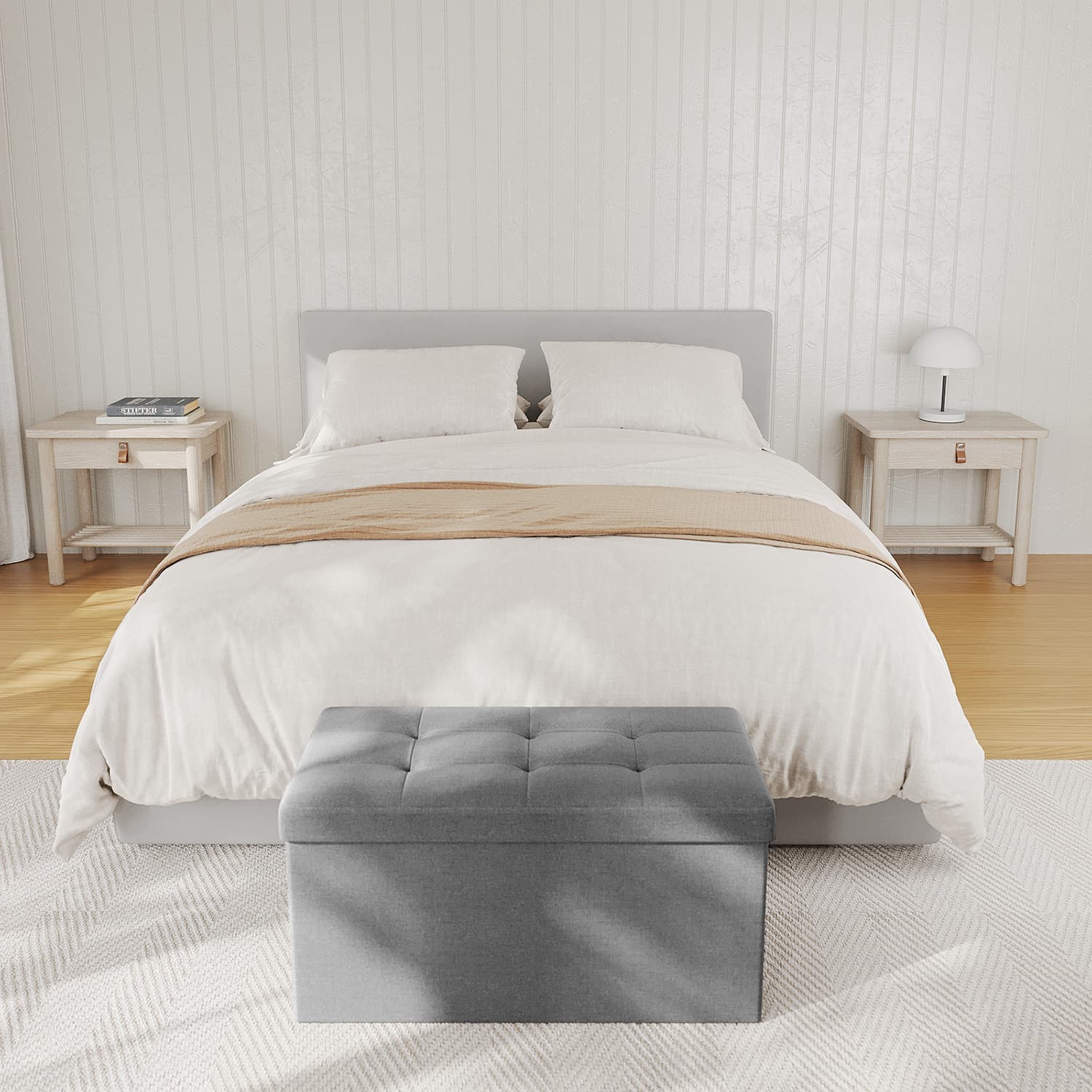 Soffa med lagringsutrymme - 38 x 76 x 38 cm - sätesbox - multifunktionell