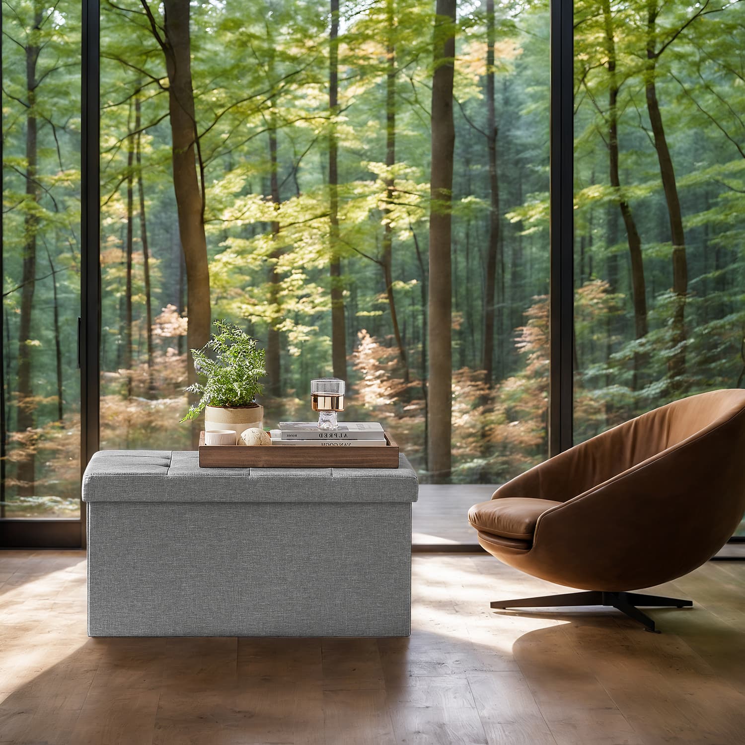 Soffa med lagringsutrymme - 38 x 76 x 38 cm - sätesbox - multifunktionell