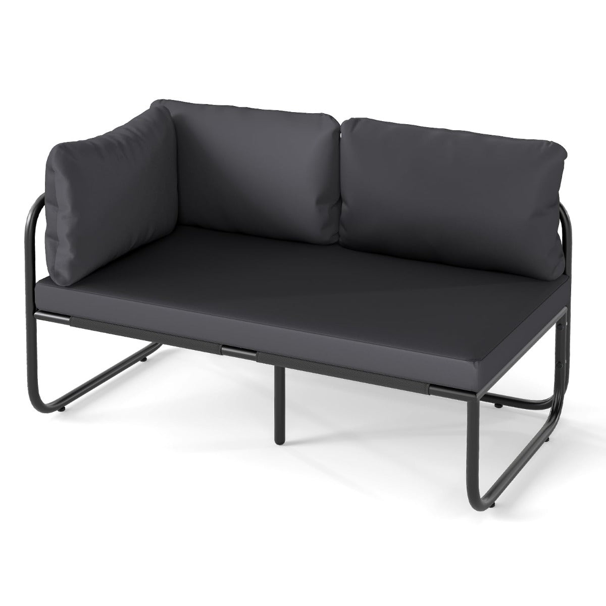 Trädgård – Lounge Soffa Möbler Utomhus med Kuddar sits – 2 – Grå