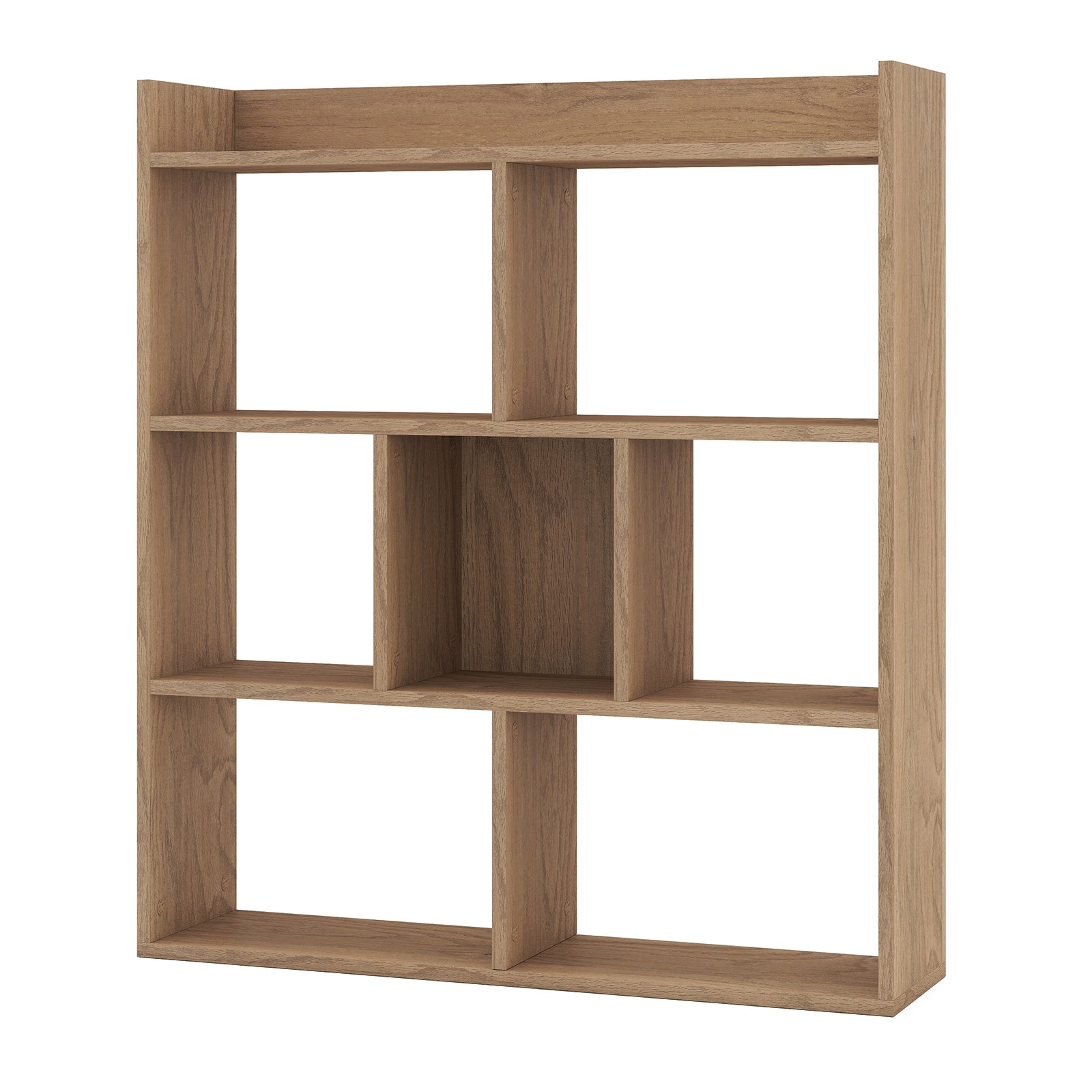 Bokhylla – med kuber Stående Kubhylla Förvaringshylla – 7 80 x 20 x 90 cm – Natur
