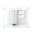 LED Badrumsspegel – med belysning Anti dim rektangulär – 80 x 60 cm – Silver