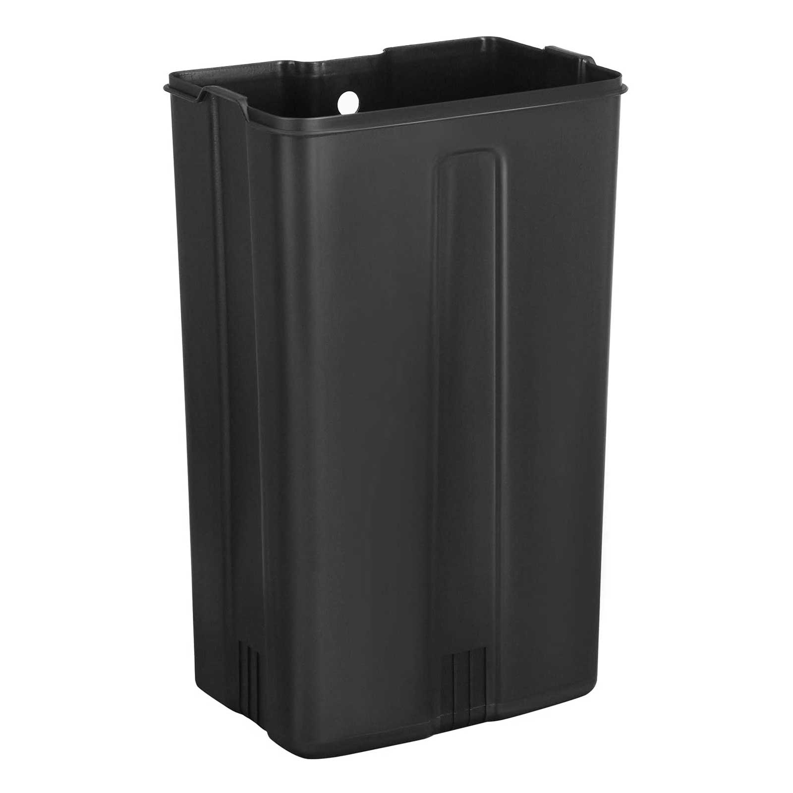 Avfallsbink - Stålpedalfack - 10 L - med inre hink och mjukt nära lock - grått