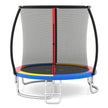 Trampolin – med stege och säkerhetsnät Rundt – Ø 244 cm – Orange