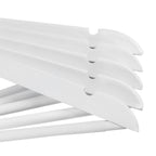 Träkläderhängare - uppsättning av 10 - fast trä - vitt