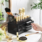 Make-Up Organizer-4 Drawers-Black