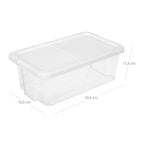 Skoboxar - Lagringslådor - Uppsättning av 12 - Transparent - till storlek 41