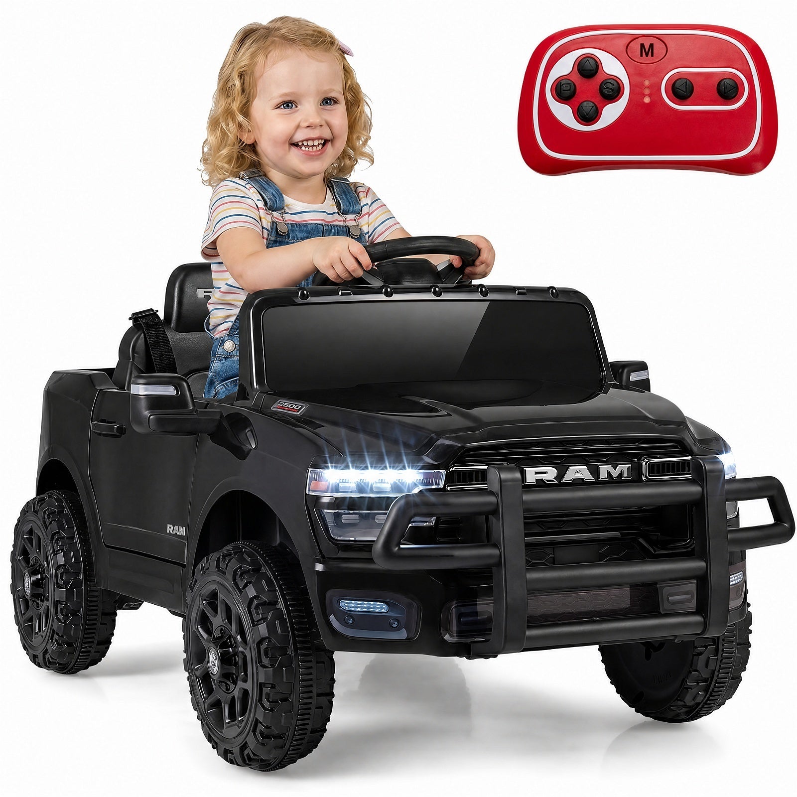 12V – barnelbil RAM med två 25W motorer för från år, hastighet km/h – 3500 3 3,1-5