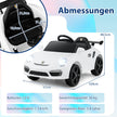 12V – elbil för barn med fjärrkontroll och mjukstart Licensierad Porsche – Vit