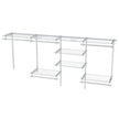 Öppen – garderob Utbyggbar DIY förvaringssystem – 122-244 cm – Vit