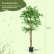 Konstgjord – växt bambu konstträd med kruka dekoträd – 150 cm – Grön