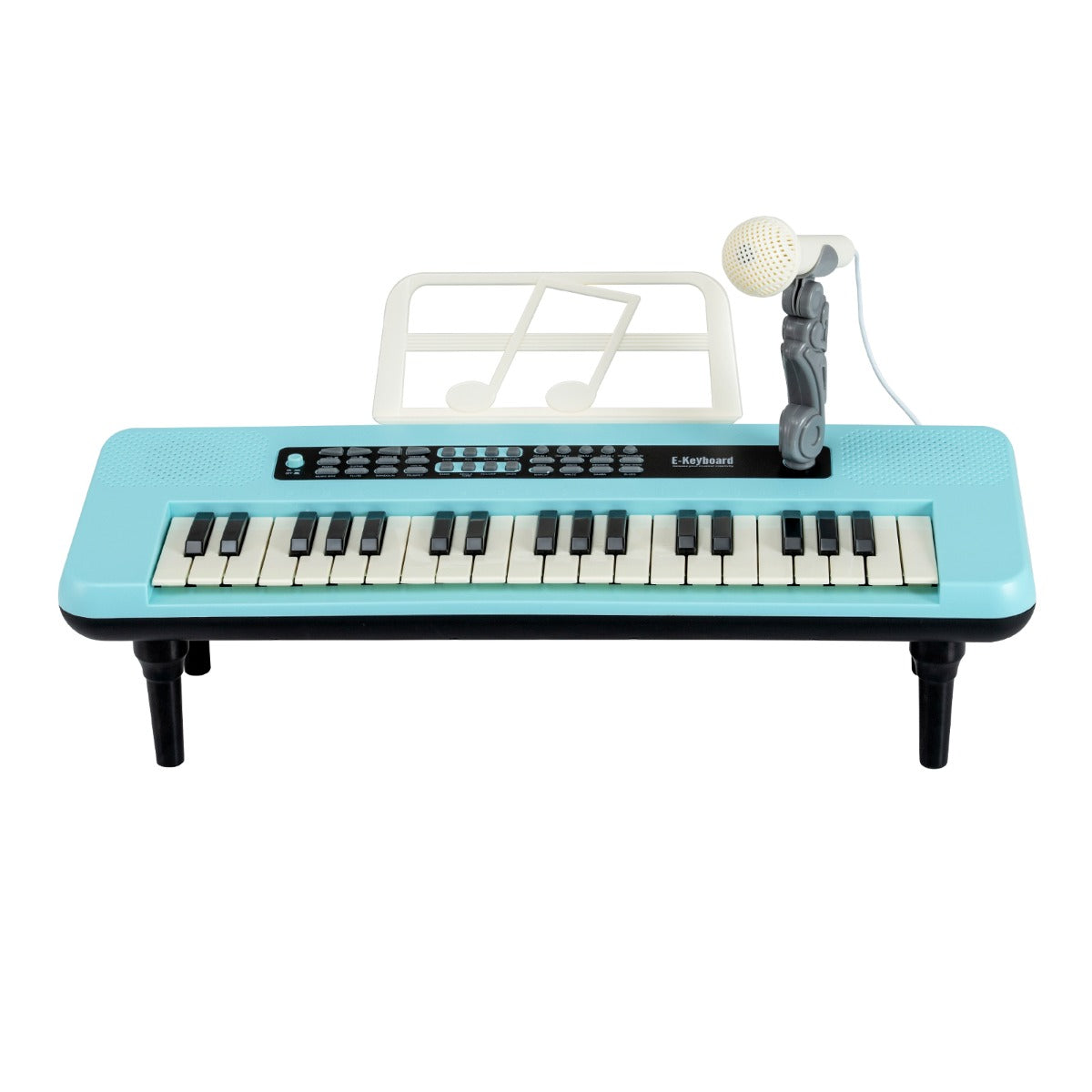 tangent – elektronisk piano med mikrofon och notställ avtagbar ben – 37 – Blå