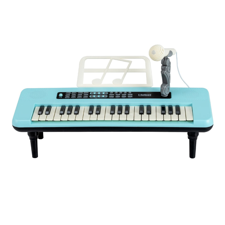 tangent – elektronisk piano med mikrofon och notställ avtagbar ben – 37 – Blå