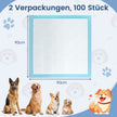 Träningsmaterial – Hunden Ute säker lagers design Valpunderlag Puppy Pads stycken – 6 90 x 90 cm 100 – Blå