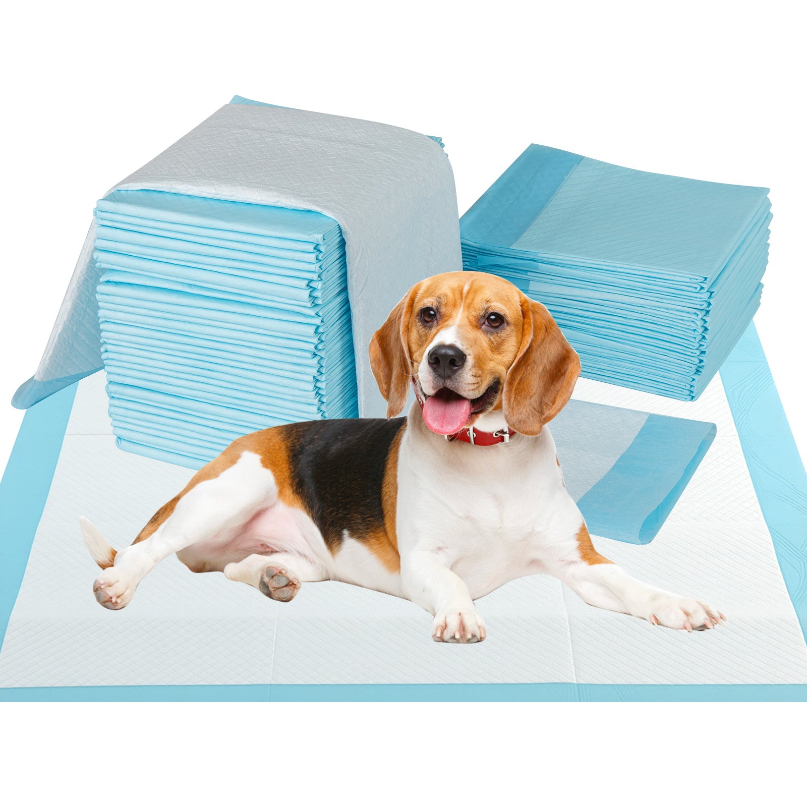 Träningsmaterial – Hunden Utehållande lagers design Valpunderlag Puppy Pads (90 x stycken) – 6 60 cm 150 – Blå