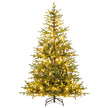 Konstgjord – julgran med flerfärgade LED lampor – 250 180 cm – Grön