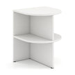 pack – halvrund sidobord vånings nattduksbord med öppna hyllor kaffebord – 2 2 38 x 38 x 485 cm – Vit