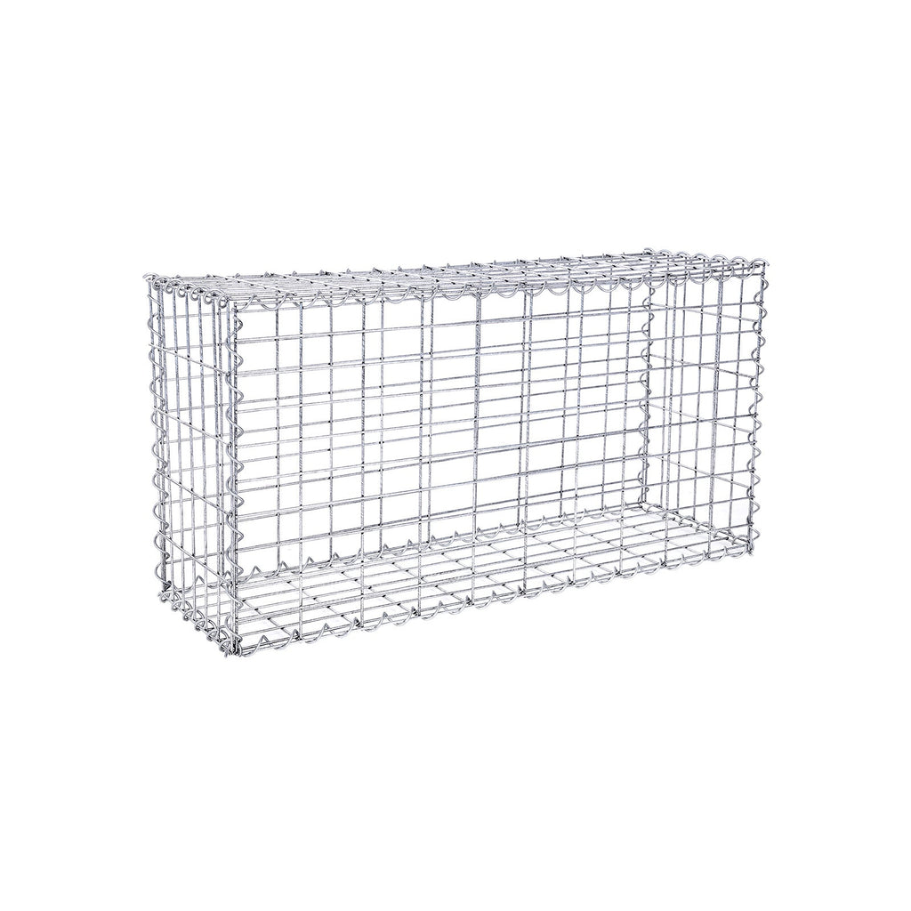 Schanskorf - Rostfri Steenkarf - Gabion - 100 x 50 x 30 cm - Silver