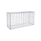 Schanskorf - Rostfri Steenkarf - Gabion - 100 x 50 x 30 cm - Silver