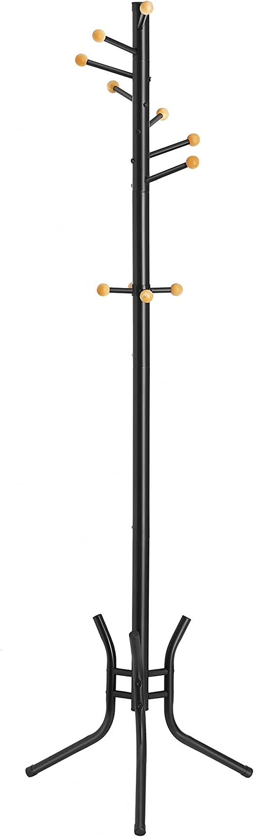 Klädställ – 11 kulkrokar – stål – vit