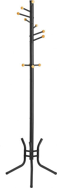 Klädställ – 11 kulkrokar – stål – vit