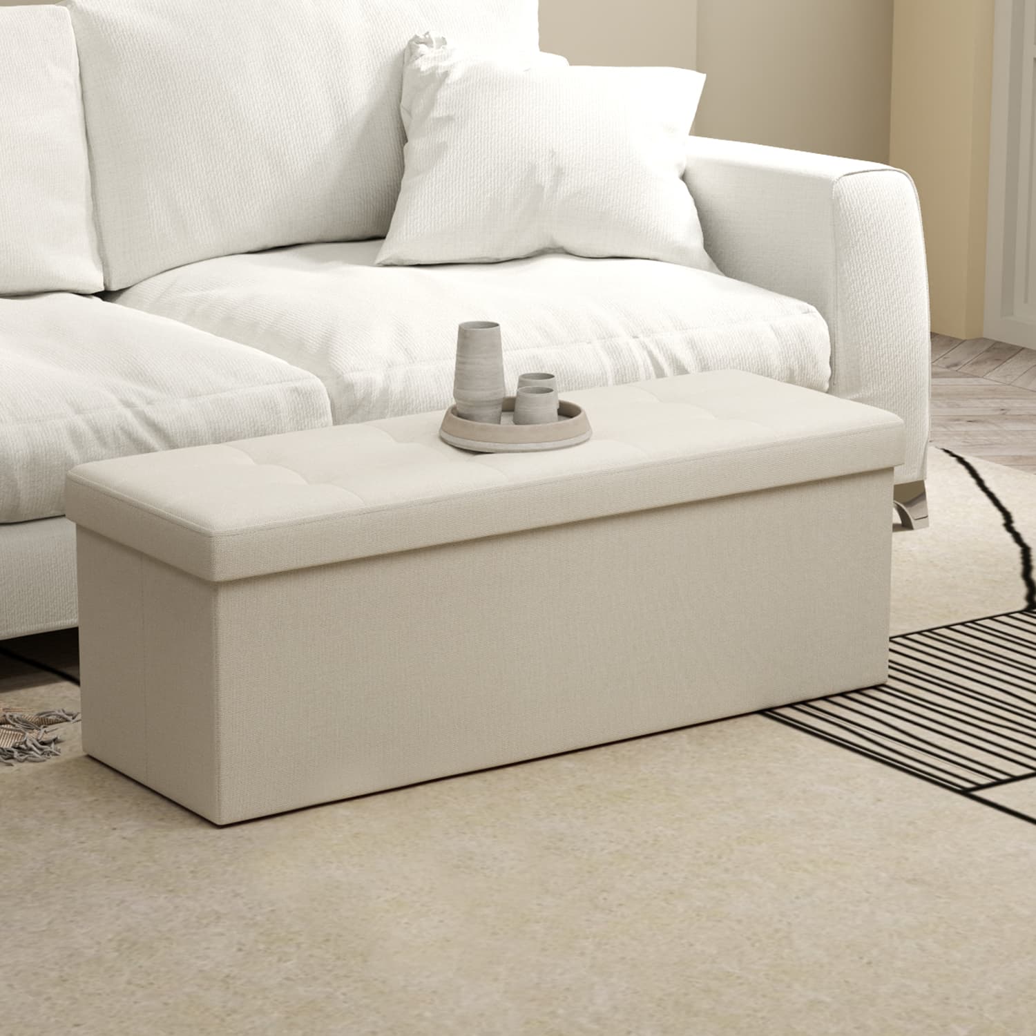Soffa med lagringsutrymme - 38 x 110 x 38 cm - Säteslåda - stort format