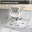 Kontorsstolsunderlägg – Transparent PVC golvskyddsmatta – 120 x 90 cm – Genomskinlig