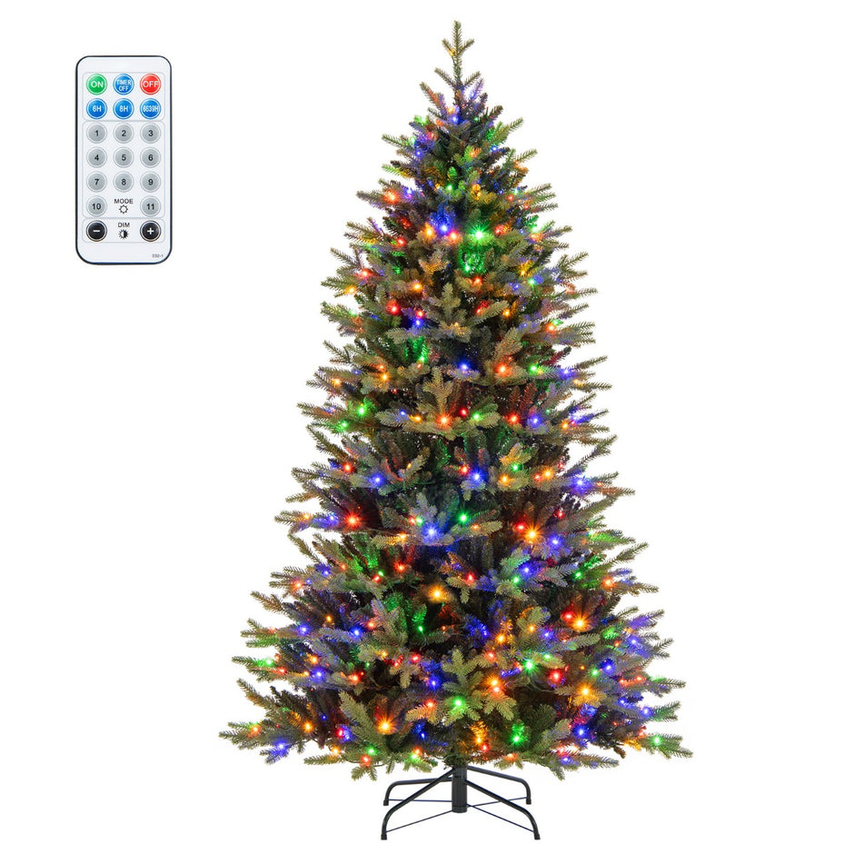Hög – konstgjord julgran med grenar och LED lampor – 1646 470 210 cm – Grön