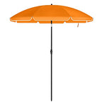Parasol - Ø 200 cm - Octagonal - Tiltable with Crank - Taupe