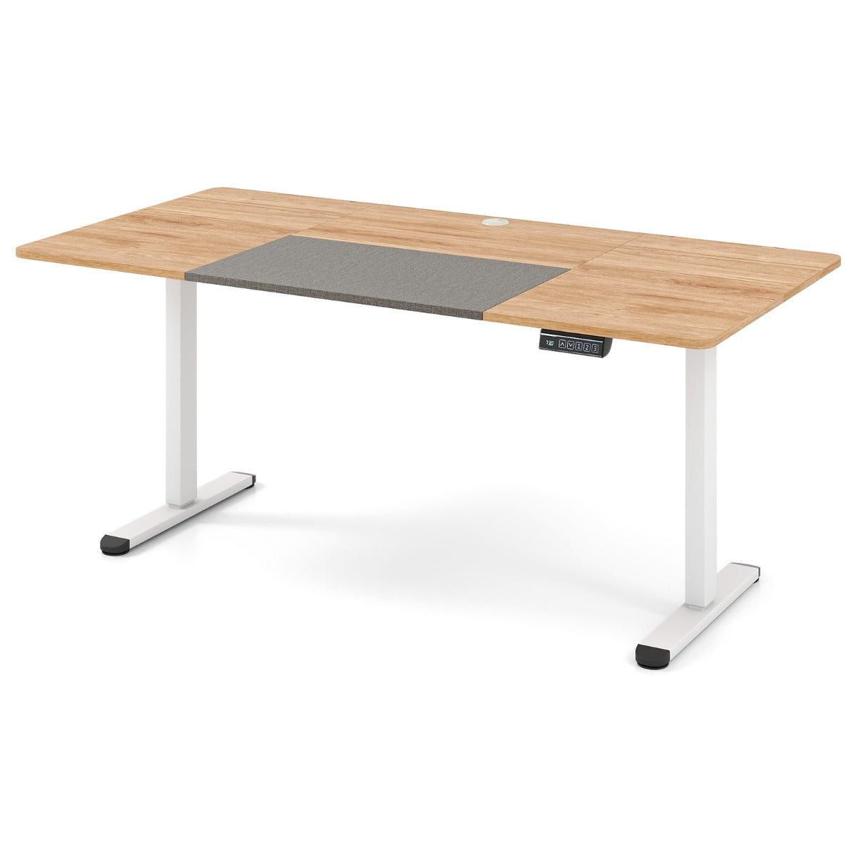 Elektriskt – ståbord höj och sänkbart skrivbord ergonomiskt sitt – 140 x 70 cm – Natur
