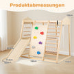 i – djungelgymnastikset i trä Montessori klätterleksaker med klätterstänger – 8 1 – Natur