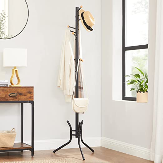 Klädställ – 11 kulkrokar – stål – vit