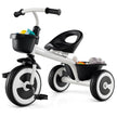 Löparcykel – barn löparcyklar med justerbart säte och korgar fram bak – 2 – Vit