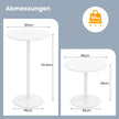 pack – ståbord i barbord och matbord Höj sänkbart bistrobord Vitt – 2 Ø 60 cm 2 1 – Vit