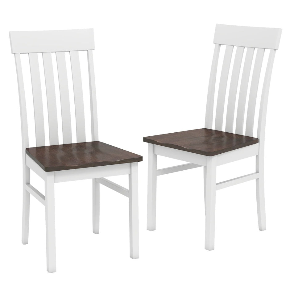 pack – matsalsstolar utan armstöd med ergonomiska ryggstöd och fördjupad sits, bruna – 2 – Brun