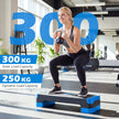 i – Aerobisk trappplattform höjdjusterbar träningsplattform med stapelbara förhöjningsblock och balanstränare – 3 1 2