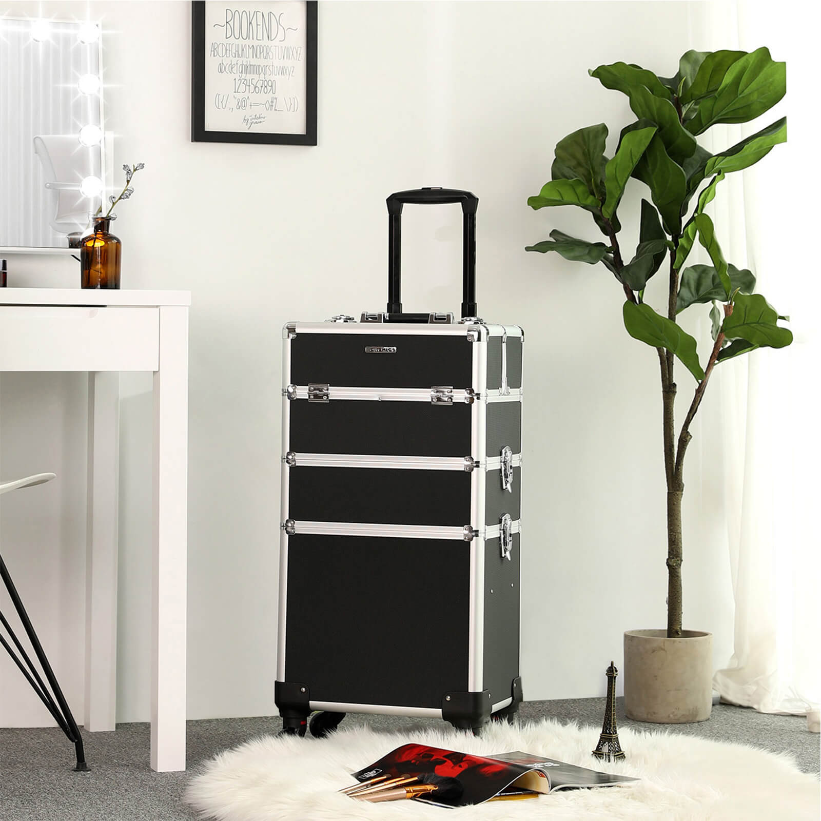 Make-up vagn-3-i-1-svart