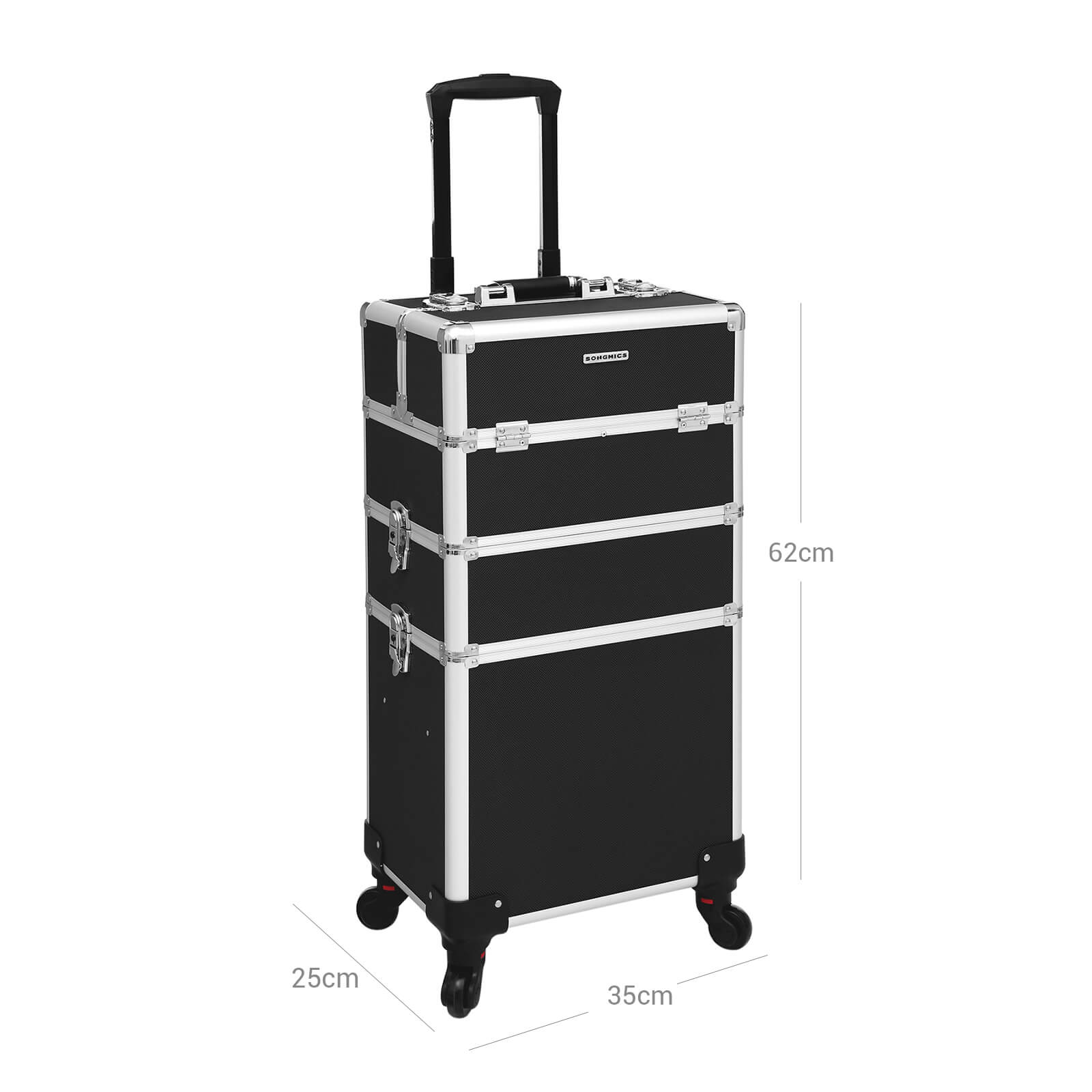 Make-up vagn-3-i-1-svart