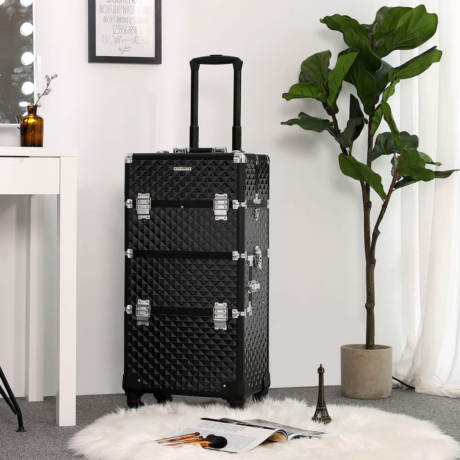 Make-up vagn-3-i-1-svart