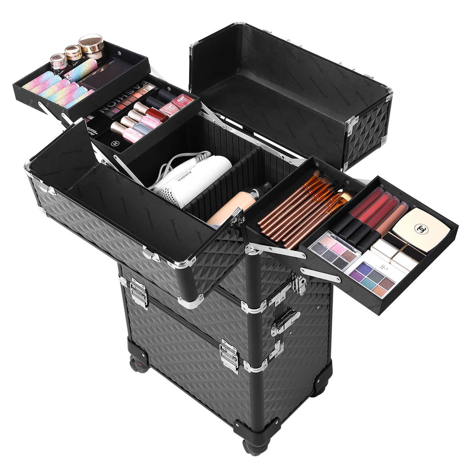 Make-up vagn-3-i-1-svart