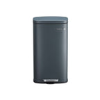 Avfallsbink - Trash - 30L - Metal - Lösterbar container - Silver