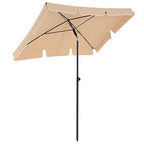 Parasol 200 x 125 cm fällbart och justerbart i höjd